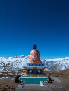buddha, buddha purnima, mountains, buddha statue, buddhism in india, cultural heritage, giant buddha, nature, high altitude village, himalayan buddha, indian himalayas, langza, mountain statue, peaceful scenery, remote village, sacred site, spiritual landmark, spiritual travel, spiti valley, tibetan influence, tranquil landscape, travel spiti